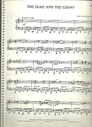 Picture of The Duke and the Count, Mary Lou Williams, piano solo sheet music