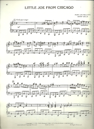 Picture of Little Joe from Chicago, Mary Lou Williams & Henry Wells, piano solo sheet music