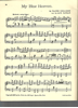 Picture of My Blue Heaven, Walter Donaldson, arr. Jack Nathan, piano solo