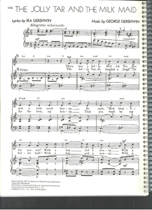 Picture of The Jolly Tar and the Milk Maid, Ira & George Gershwin