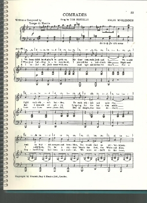 Picture of Comrades, Felix McGlennon, sung by Tom Costello, British Music Hall, sheet music