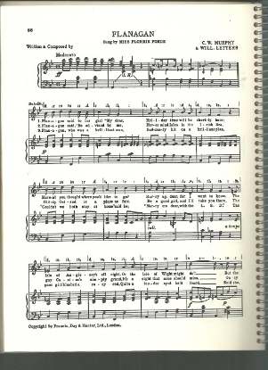Picture of Flanagan, C.W. Murphy & William Letters, sung by Miss Florrie Forde, British Music Hall, sheet music