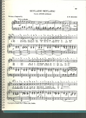 Picture of Skylark Skylark, E. W. Rogers, sung by Arthur Lennard, British Music Hall, sheet music