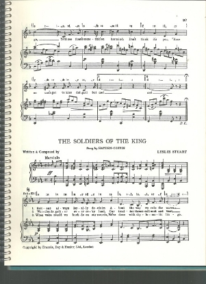 Picture of The Soldiers of the King, Leslie Stuart, sung by Hayden-Coffin, British Music Hall, sheet music