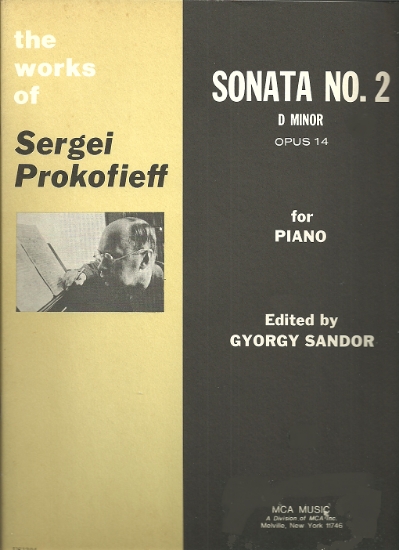 Picture of Sergei Prokofieff (Prokofiev), Piano Sonata No. 2 Opus 14 in d minor, edited by Gyorgy Sandor, sheet music folio