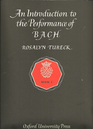 Picture of An Introduction to the Performance of Bach Book 1, Rosalyn Tureck, piano solo folio