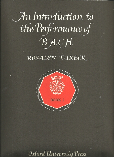 Picture of An Introduction to the Performance of Bach Book 1, Rosalyn Tureck, piano solo folio