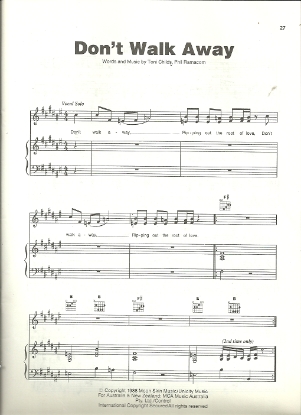 Picture of Don't Walk Away, Toni Childs & Phil Ramacom, sheet music