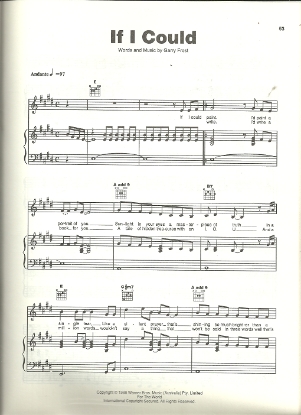 Picture of If I Could, Garry Frost, recorded by 1927, sheet music