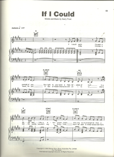 Picture of If I Could, Garry Frost, recorded by 1927, sheet music