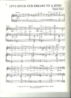 Picture of Let's Hitch Our Dreams to a Song, Freddy Grant, sheet music