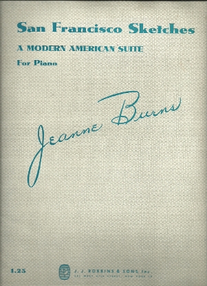 Picture of San Francisco Sketches, Jeanne Burns, piano solo folio