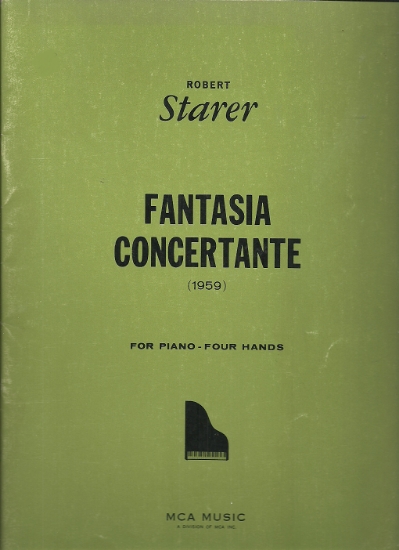 Picture of Fantasia Concertante(1959), Robert Starer, piano duet folio