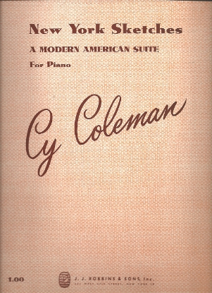 Picture of New York Sketches, Cy Coleman, piano solo, sheet music folio