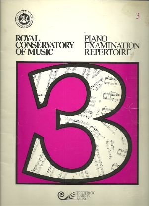 Picture of 1983, Royal Conservatory of Music, Grade 3 Piano Exam Book, 1983 Edition, University of Toronto, sheet music folio