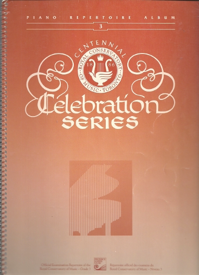 Picture of 1988, Royal Conservatory of Music, Grade 3 Piano Exam Book, 1988 Centennial Celebration Series, University of Toronto, sheet music folio
