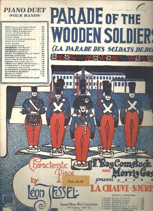 Picture of Parade of the Wooden Soldiers, Leon Jessel, transcribed for piano duet by George Rosey, sheet music
