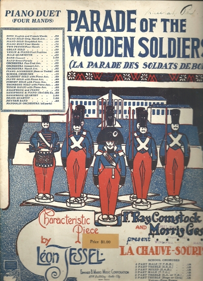 Picture of Parade of the Wooden Soldiers, Leon Jessel, transcribed for piano duet by George Rosey, sheet music