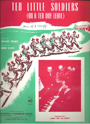Picture of Ten Little Soldiers (On a Ten Day Leave), Sue & Kay Werner & Abner Silver