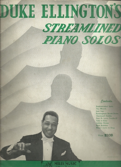 Picture of Duke Ellington's Streamlined Piano Solos, transcribed by James Matte for piano solo, sheet music folio