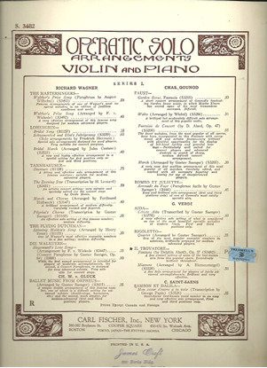 Picture of Il Trovatore(Verdi), Fantasia Op. 37, Delphin Alard, violin solo