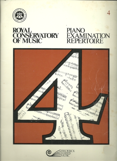 Picture of 1983, Royal Conservatory of Music, Grade 4 Piano Exam Book, 1983 Edition, University of Toronto, sheet music folio