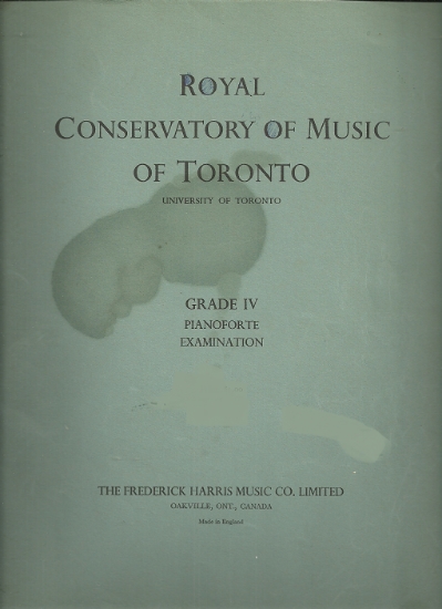 Picture of 1953, Royal Conservatory of Music, Grade  4 Piano Exam Book, 1953 Edition, University of Toronto, sheet music folio