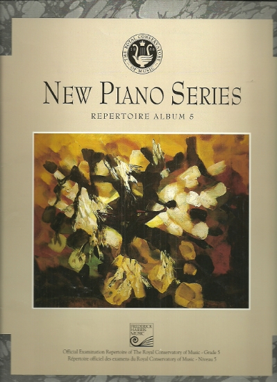 Picture of 1994, Royal Conservatory of Music, Grade 5 Piano Exam Book,1994 Edition, New Piano Series, University of Toronto, sheet music folio