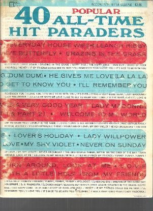 Picture of 40 Popular All-Time Hit Paraders, accordion 