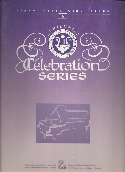 Picture of 1988, Royal Conservatory of Music, Grade 6 Piano Exam Book, 1988 Celebrations Series, University of Toronto, sheet music folio