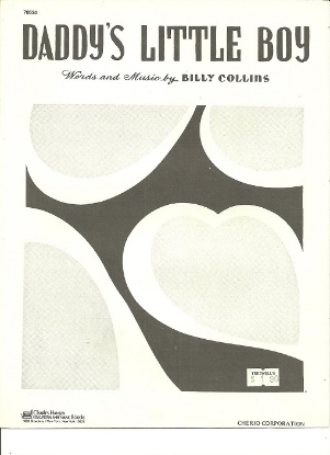 Picture of Daddy's Little Boy, Billy Collins, original sheet music