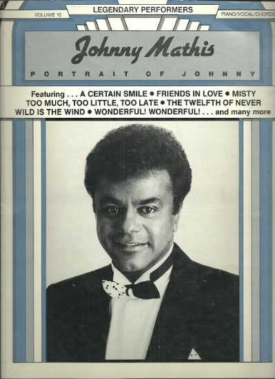 Picture of Johnny Mathis, Portrait of Johnny, Legendary Performers Series Volume 10, sheet music songbook