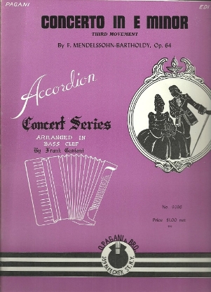 Picture of Concerto in e minor Opus 64, Third Movement, Felix Mendelssohn/Frank Gaviani, accordion solo sheet music