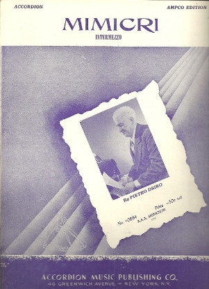 Picture of Mimicri, Intermezzo, Pietro Deiro, accordion solo sheet music