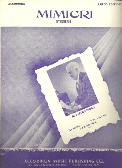 Picture of Mimicri, Intermezzo, Pietro Deiro, accordion solo sheet music
