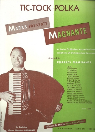 Picture of Tic-Tock Polka, G. Lama/Charles Magnante, accordion solo sheet music