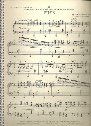 Picture of Suez, Ferde Grofe & Peter de Rose, transc. for piano solo by Ferde Grofe, sheet music