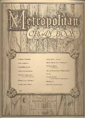 Picture of Metropolitan Organ Book, arr. S. Drummond Wolff, organ sheet music folio