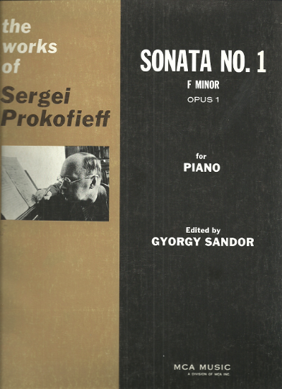 Picture of Sergei Prokofieff (Prokofiev), Piano Sonata No. 1 Opus 1 in f minor, ed. Gyorgy Sandor, piano solo folio