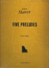 Picture of Five Preludes, Robert Starer, piano solo folio