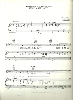 Picture of Ready or Not, Jack Keller & Amber Dilena, recorded by Helen Reddy, sheet music