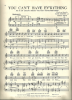 Picture of You Can't Have Everything, movie title song, Mack Gordon & Harry Revel, sung by Judy Garland, sheet music