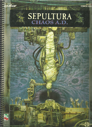 Picture of Sepultura, Chaos A.D., TAB guitar folio, sheet music songbook