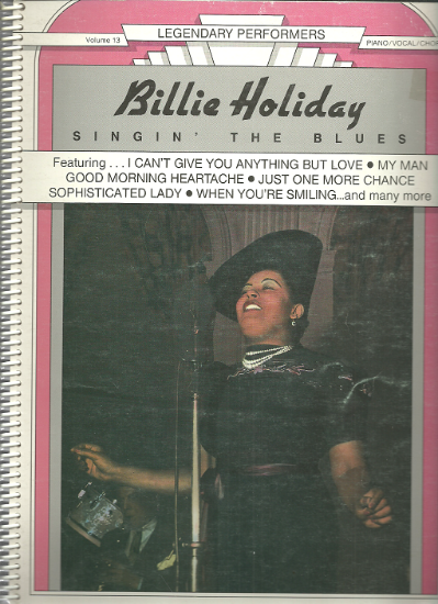 Picture of Billie Holiday, Singin' the Blues, Legendary Performers Series Volume 13, sheet music songbook