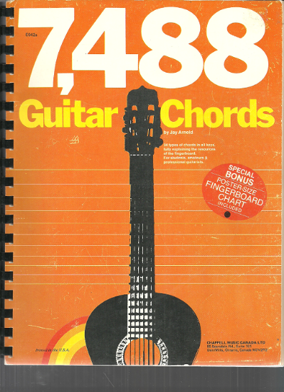 Picture of 7,488 Guitar Chords, edited Jay Arnold, sheet music folio