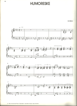 Picture of Humoreske, Antonin Dvorak, arr. Mary Lou Williams/ Brian Priestly, piano solo transcription, sheet music