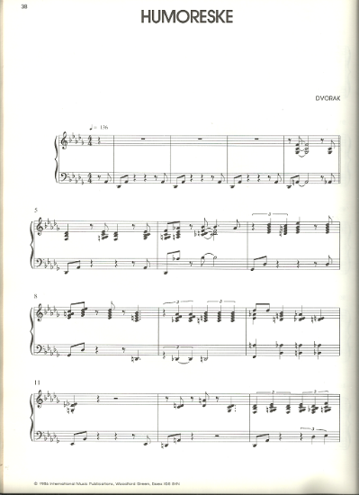 Picture of Humoreske, Antonin Dvorak, arr. Mary Lou Williams/ Brian Priestly, piano solo transcription, sheet music