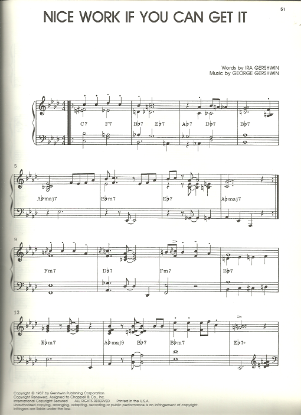 Picture of Nice Work if You Can Get It, George & Ira Gershwin, Thelonious Monk/ Brian Priestly transcription, sheet music