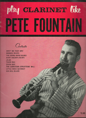 Picture of Play Clarinet Like Pete Fountain, piano & clarinet sheet music folio