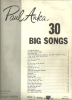 Picture of Paul Anka, 30 Big Songs, sheet music songbook